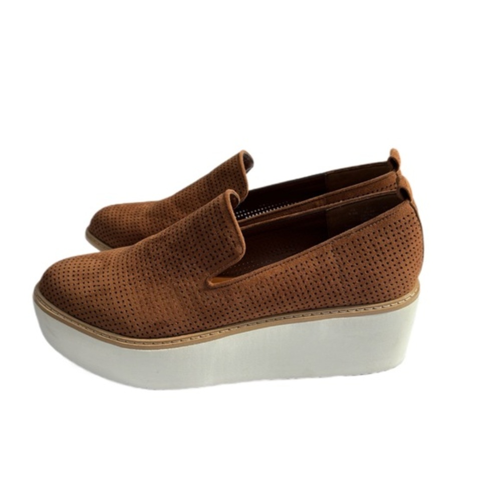 DKNY perforated Suede Platform Loafers